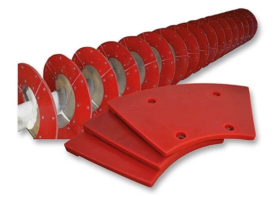 Classificateur en spirale Lames de polyuréthane Longue durée de vie Bénéfices minéraux Parties d'usure