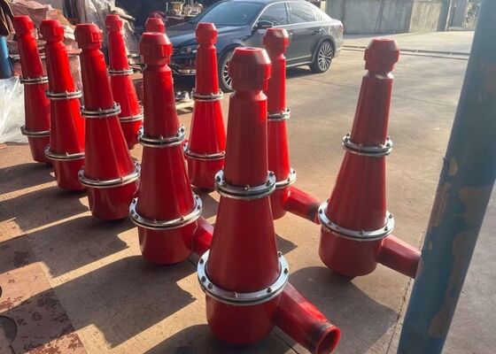Hydrocyclone revêtu en PU à haute résistance à l'usure pour l'extraction de cuivre lourd