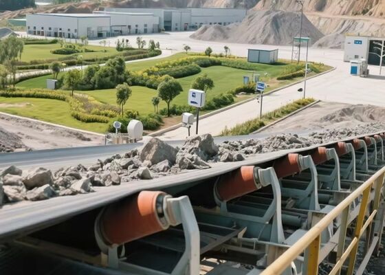 Ceinture de convoyeur à charge lourde caoutchouc industriel résistant à l'usure manutention de matières en vrac