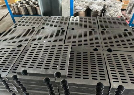 Écran modulaire en caoutchouc minier pour usines de transformation à grande échelle