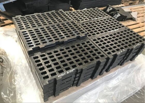 Surface de dépistage en caoutchouc durable pour les usines de transformation des minéraux
