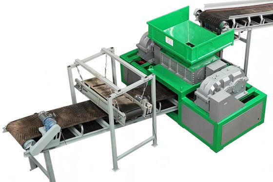 Déchiqueteuse à double usage pour les déchets de construction mixtes
