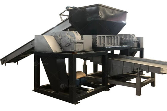 Machine à déchiqueter à double moteur de 30 kW × 2 pour le traitement des MSW
