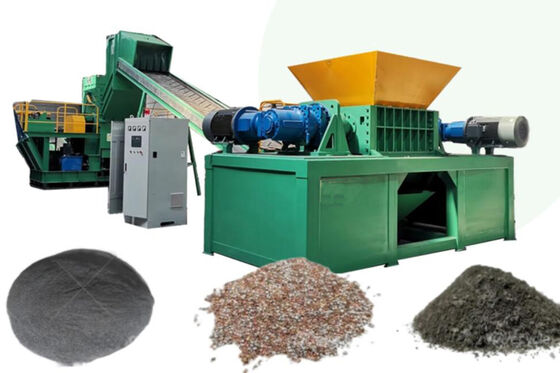 Déchiqueteuse industrielle à double arbre de 60 kW pour le recyclage de fûts en plastique