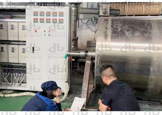 Rouleau chauffant par induction à répartition uniforme de la chaleur sur toute la longueur pour les pièces au lithium et la presse à chaud non tissée