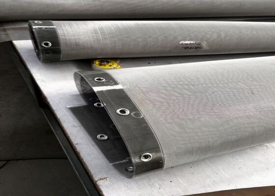 Écran de remplacement Rotex 304 en acier inoxydable noir PU-bandes alimentaires