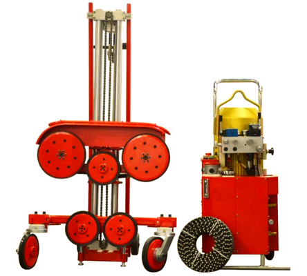 Machine de scie à fil hydraulique pour la coupe du béton armé dans des espaces étroits
