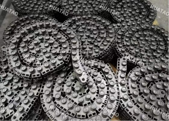 Chaînes à rouleaux de convoyeur de ligne Siempelkamp, ​​traitement de surface anticorrosion, paramètre de charge stable
