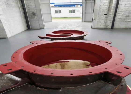 Bolt Fixed Natural Rubber Wear Liner avec 80 Shore A dureté et traitement en phase liquide pour la protection contre l'usure minière