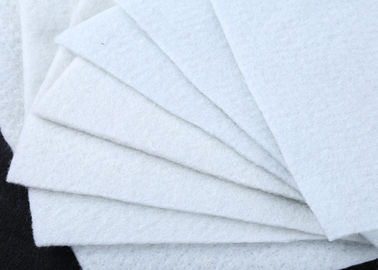 Anti-vieillissement blanc de géotextile perforé par aiguille d'ANIMAL FAMILIER ou de pp de tissu de stabilisation de géotextile