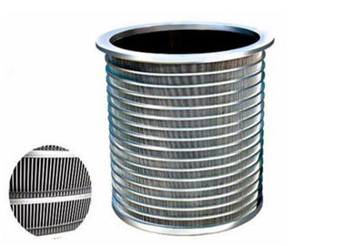 Panier matériel d'écran de fil de cale de solides solubles 304 avec la fente de 0.1mm pour le criblage de pulpe