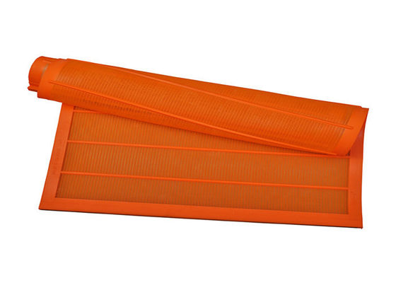 700 mm x 1040 mm Maillage à écran fin en polyuréthane orange avec une largeur de trou de 0,075 mm à 1,5 mm et une durée de vie de 6 à 12 mois pour la carrière
