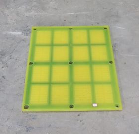 Le panneau de asséchage d'écran de maille d'écran de vibration de polyuréthane pour le sable fin réutilisent la machine