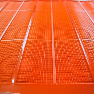 Maillage à écran fin en polyuréthane à haute fréquence avec ouverture de 75 microns pour résistance à l'abrasion et anti-aveuglement