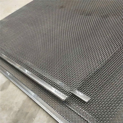 Grille de tamisage vibrante en acier inoxydable 65MN pour mines, avec ouverture de 2 mm à 100 mm et haute résistance à la traction pour carrière