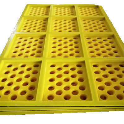 Panneau d'écran en polyuréthane rond avec une ouverture de 10 mm Self-cleaning Vibrating Screen Mesh pour l'exploitation minière
