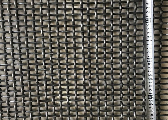 Tamis tressé en fil d'acier à haute teneur en carbone avec crochets pour criblage résistant à l'abrasion