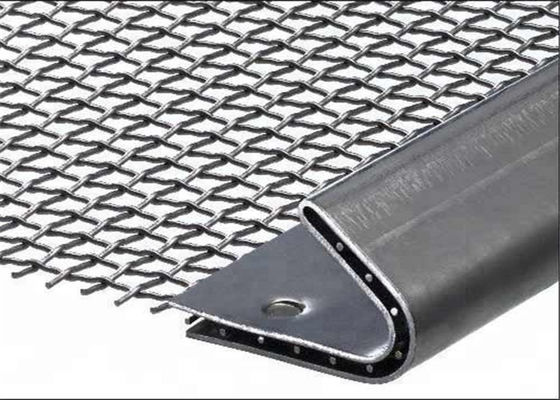 Grillage métallique tissé en acier avec une résistance à la traction élevée, une résistance à l'abrasion et divers types de tissage pour l'exploitation minière