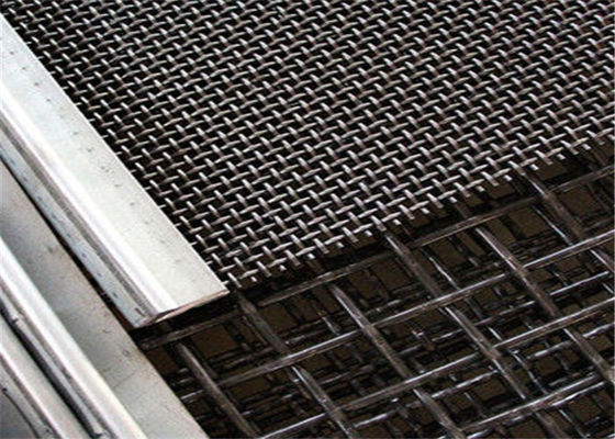 Grille tissée à haute résistance à la traction avec résistance à l'abrasion et divers types de tissage pour cribles vibrants miniers