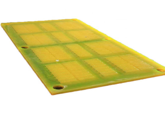 Tamis de déshydratation en polyuréthane avec cadre en acier et surface en polyuréthane pour tamis vibrant à sable avec largeur de maille de 0,125 mm à 2,5 mm et ouvertures autonettoyantes