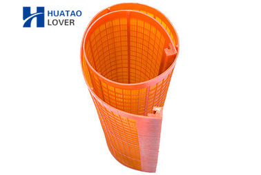 L'écran à haute fréquence orange de polyuréthane lambrisse la vibration Mesh For Iron Sand