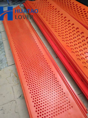 criblage de charbon de Flip Flop Screen Mesh For de polyuréthane de couleur rouge de perforation rectangulaire de 305mm