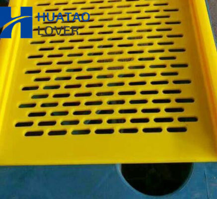 Tapis à écran en polyuréthane avec ouverture de 3x10 mm pour le lavage du charbon