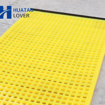Tapis carré d'écran de polyuréthane d'épaisseur de l'ouverture 40mm pour le mien