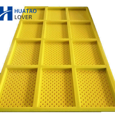 Panneau d'écran modulaire en polyuréthane à ouverture de 5 mm avec ouvertures d'auto-nettoyage pour écran vibrant